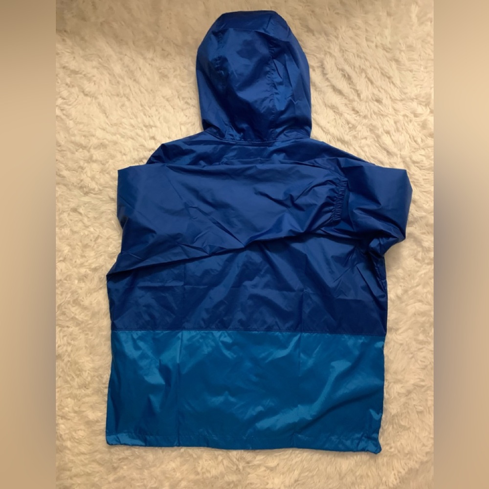 Men’s Columbia Blue Hooded Jacket Windbreaker - Picture 4 of 7